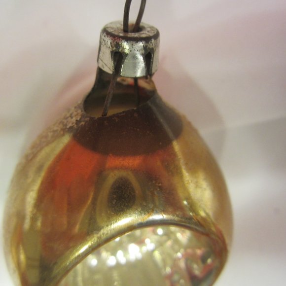 VTG 50'S GLASS TEARDROP ORNAMENTS - Picture 4 of 9